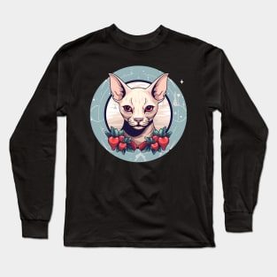 Sphynx Cat Xmas Ornament, Love Cats Long Sleeve T-Shirt